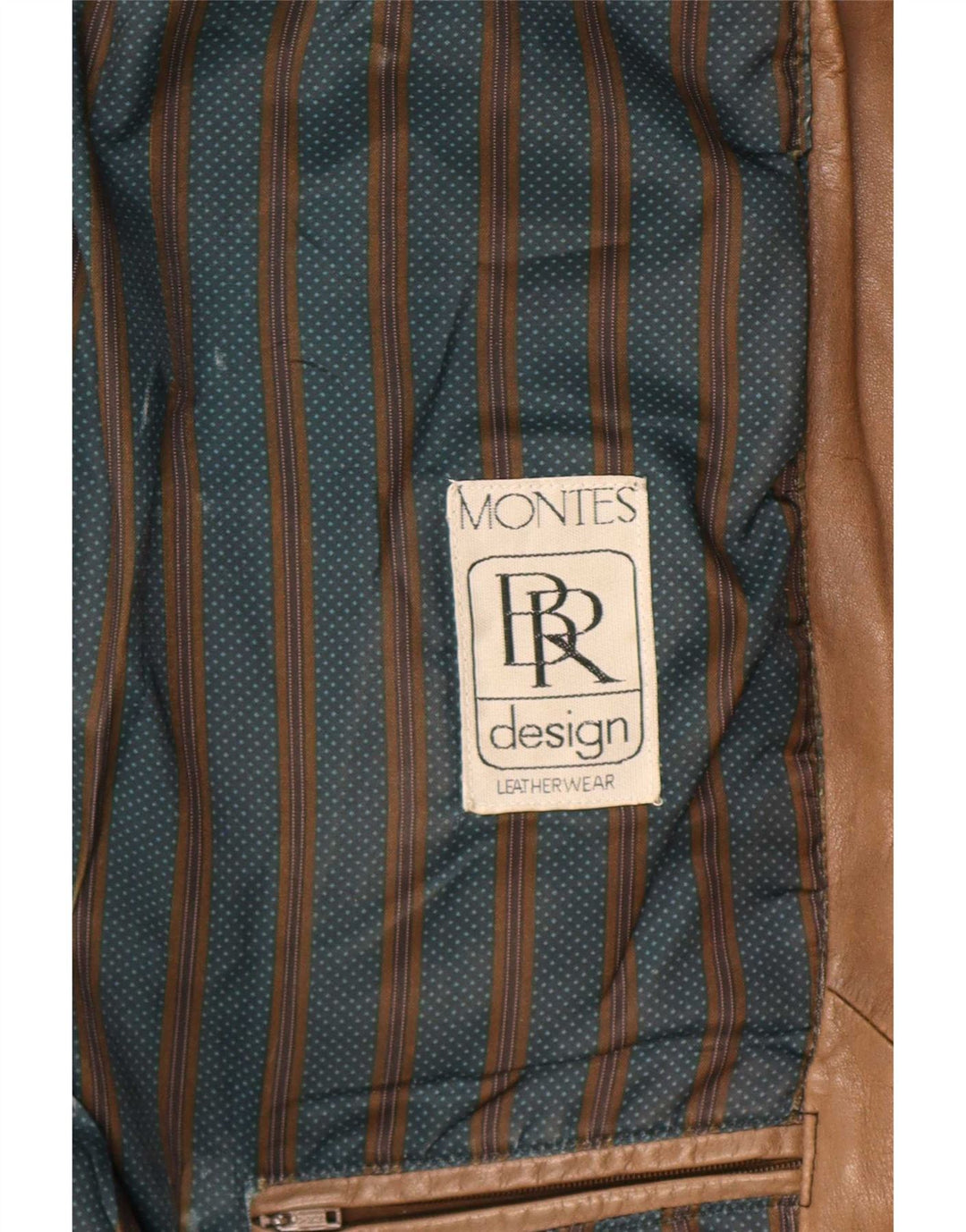 Montes Damen Übergroßer Ledermantel UK 18 XL Braun