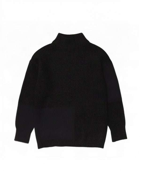 Marks & Spencer Womens Turtle Neck Jumper Sweater UK 10 Small Black