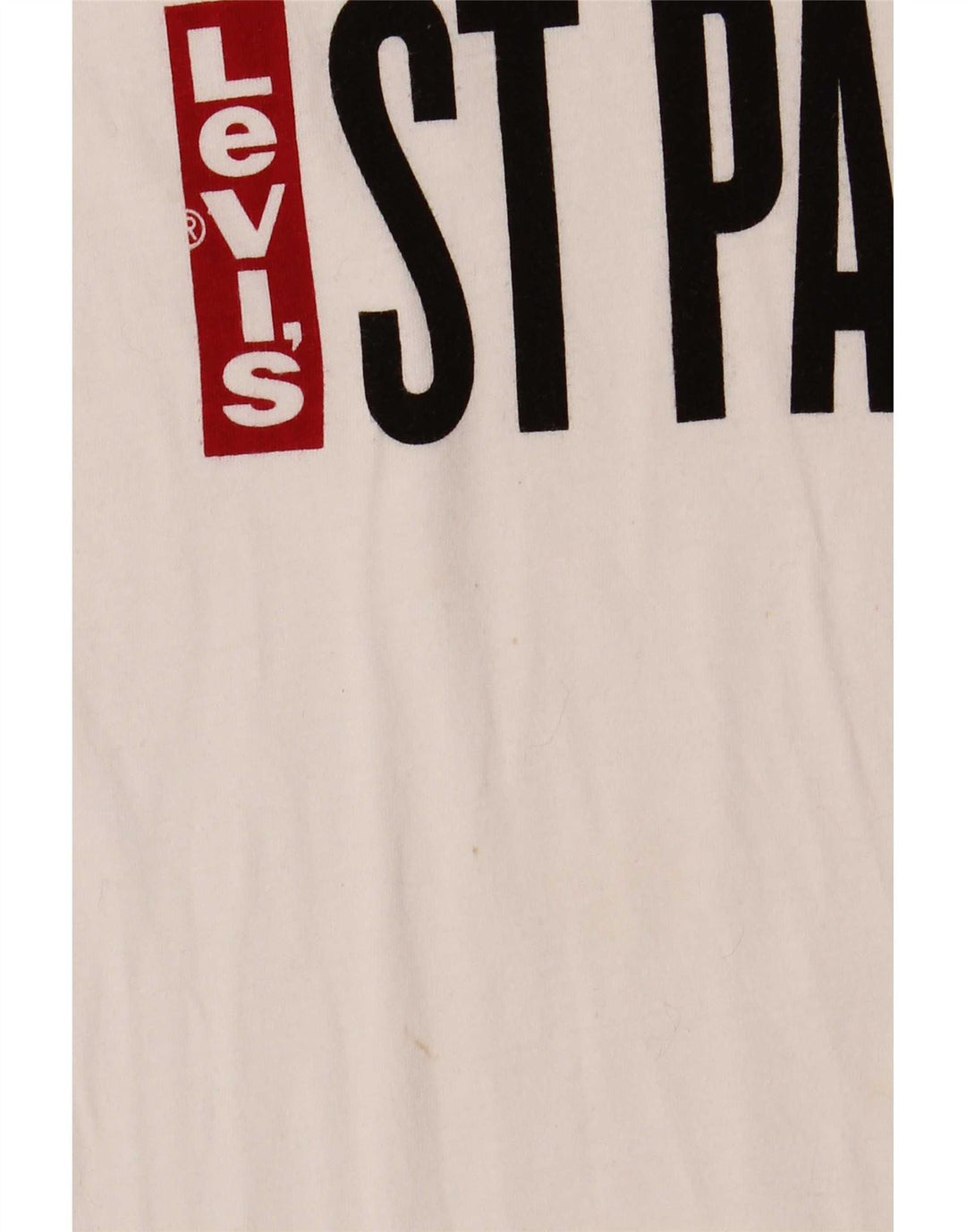 Levi's Herren-T-Shirt mit Grafik, Größe S, weiße Baumwolle