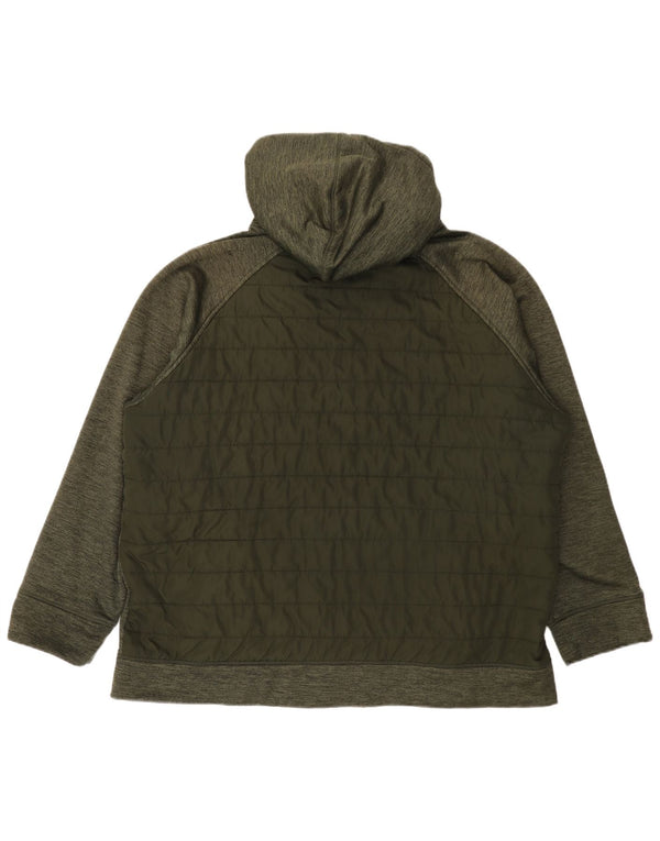 Reebok Herren-Jacke mit Kapuze, gepolstert, UK 46, 3XL, grün meliert