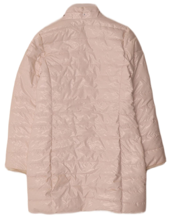 Guess Mädchen-gepolsterter Mantel mit Grafik, 11–12 Jahre, weißes Polyester