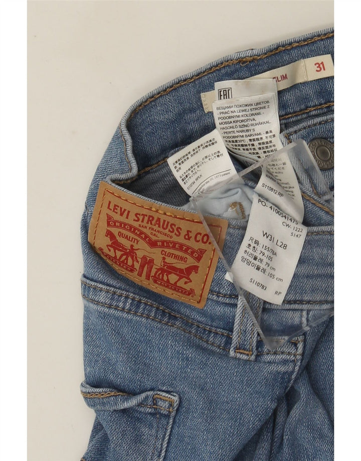 Levi's Damen 312 Shaping Slim Jeans W31 L28 Blaue Baumwolle