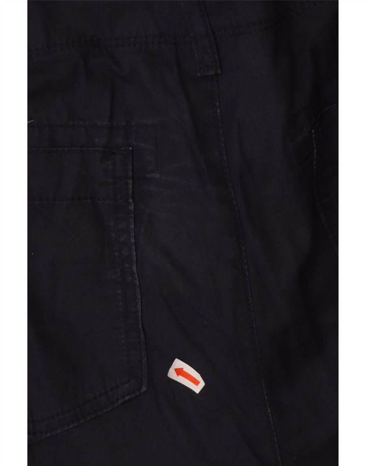 EDDIE BAUER Damen Cargoshorts US 12 Large W38 Marineblaue Baumwolle