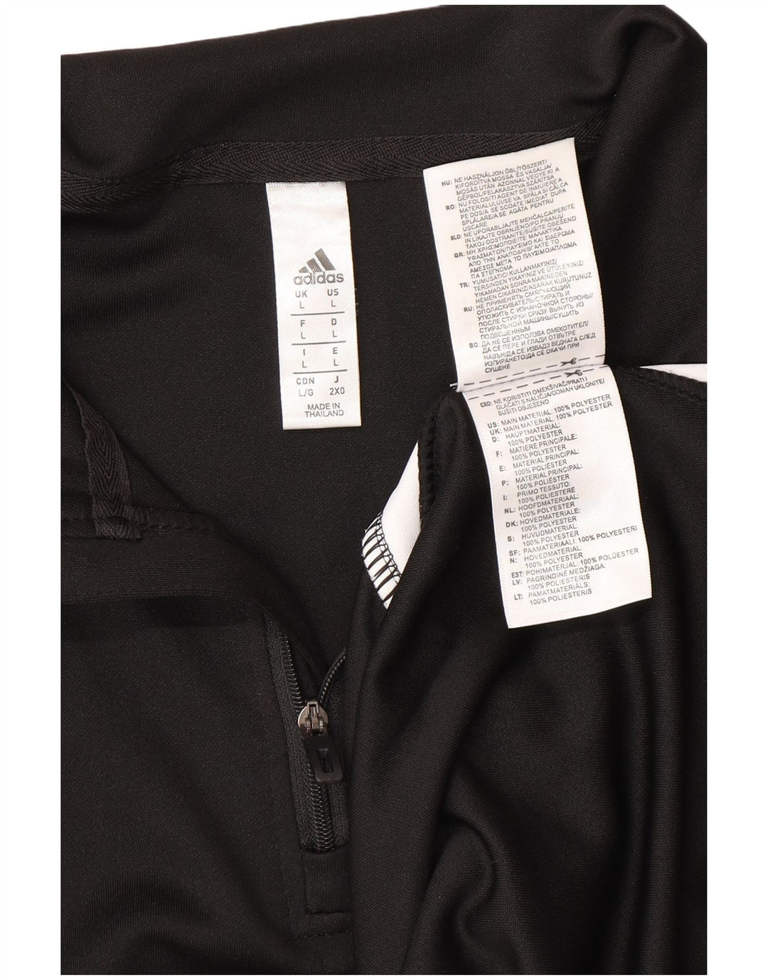 ADIDAS Herren Aeroready Pullover-Trainingsanzug-Oberteil, groß, Schwarz, Farbblock