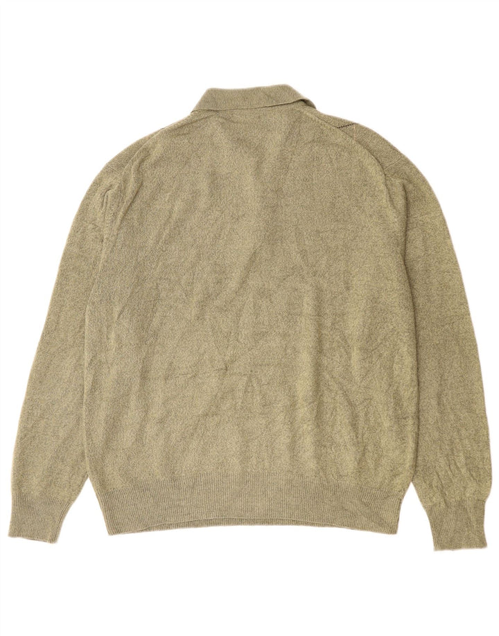 Dockers Herren-Pullover mit Rollkragen, Mittelkhaki, Argyle/Diamant-Acryl