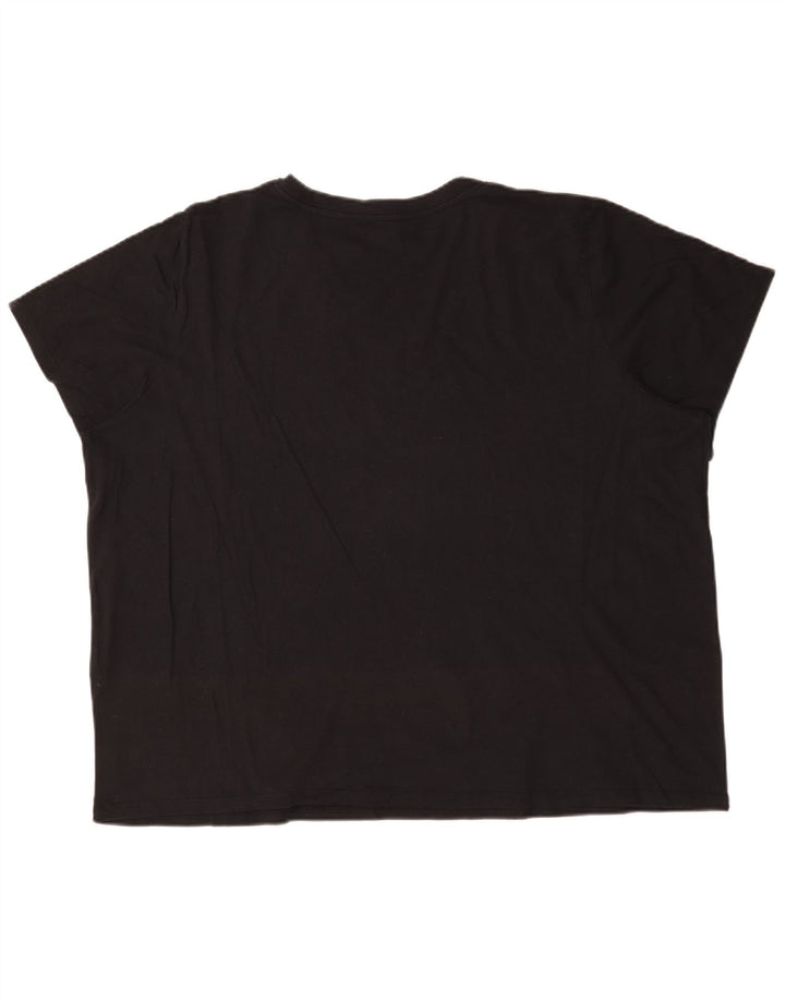 Levi's Damen-T-Shirt in Übergröße, Größe UK 22 3XL, schwarze Baumwolle