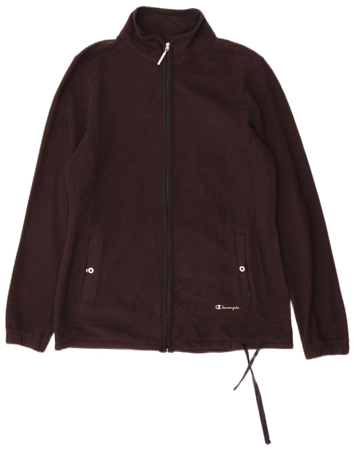 Champion Damen Fleecejacke UK 12 Medium Schwarz Polyester