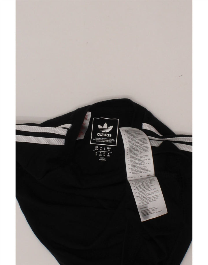 ADIDAS T-Shirt für Baby-Jungen, 6–9 Monate, schwarze Baumwolle