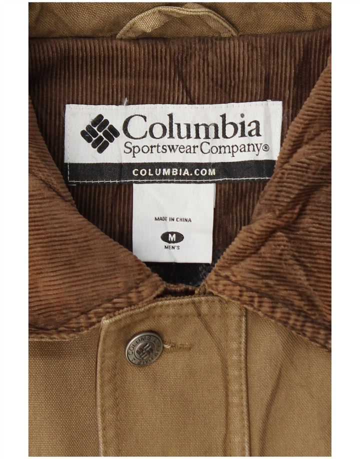 Columbia Herren Bomberjacke UK 38 Mittelbeige Baumwolle