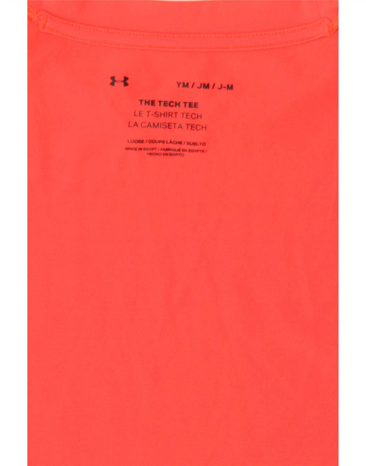 Under Armour Jungen-T-Shirt mit Grafik, 9–10 Jahre, Mittelorange, Farbblock