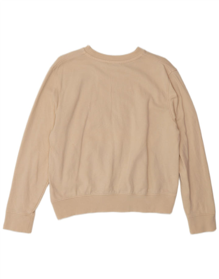 Calvin Klein Damen-Sweatshirt mit Grafik, übergroß, Gr. 10, Größe S, Beige