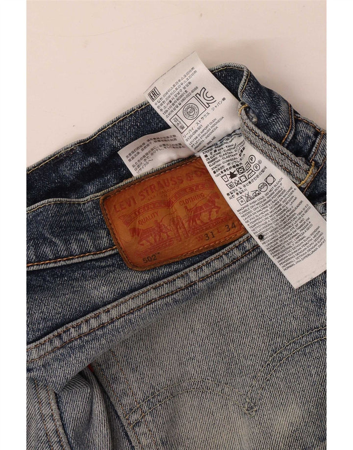 Levi's Herren 502 Tapered Jeans W31 L34 Blaue Baumwolle