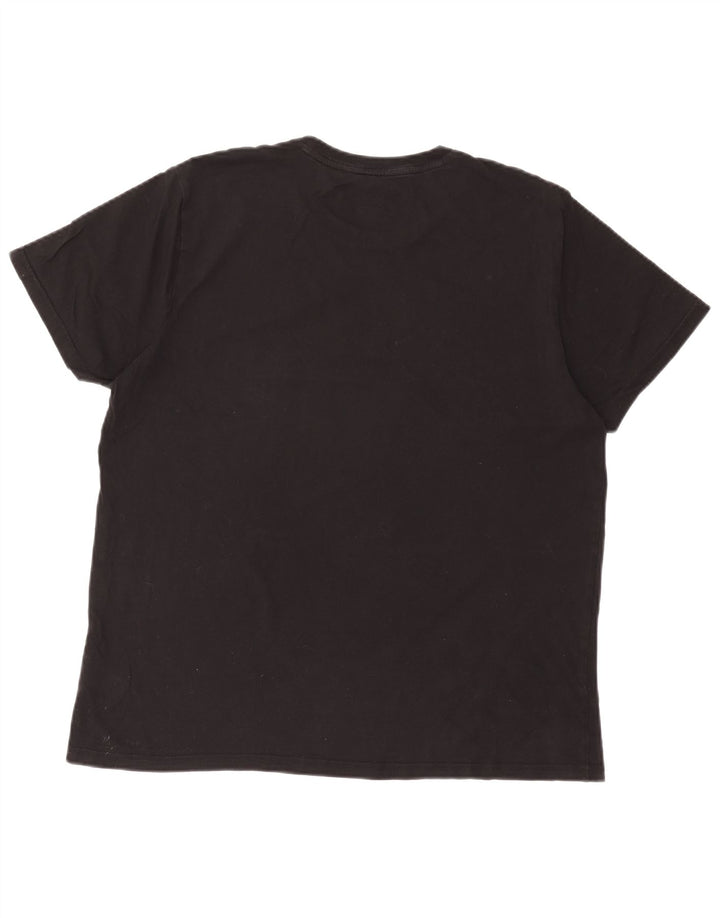 LEE Herren-T-Shirt mit normaler Passform, Grafik, XL, schwarze Baumwolle