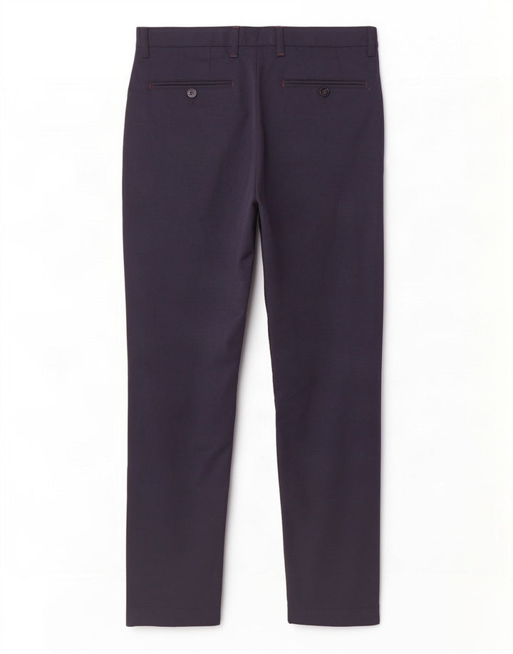 Gerade Anzughose für Herren von Ted Baker, W32, L30, marineblaues Polyester