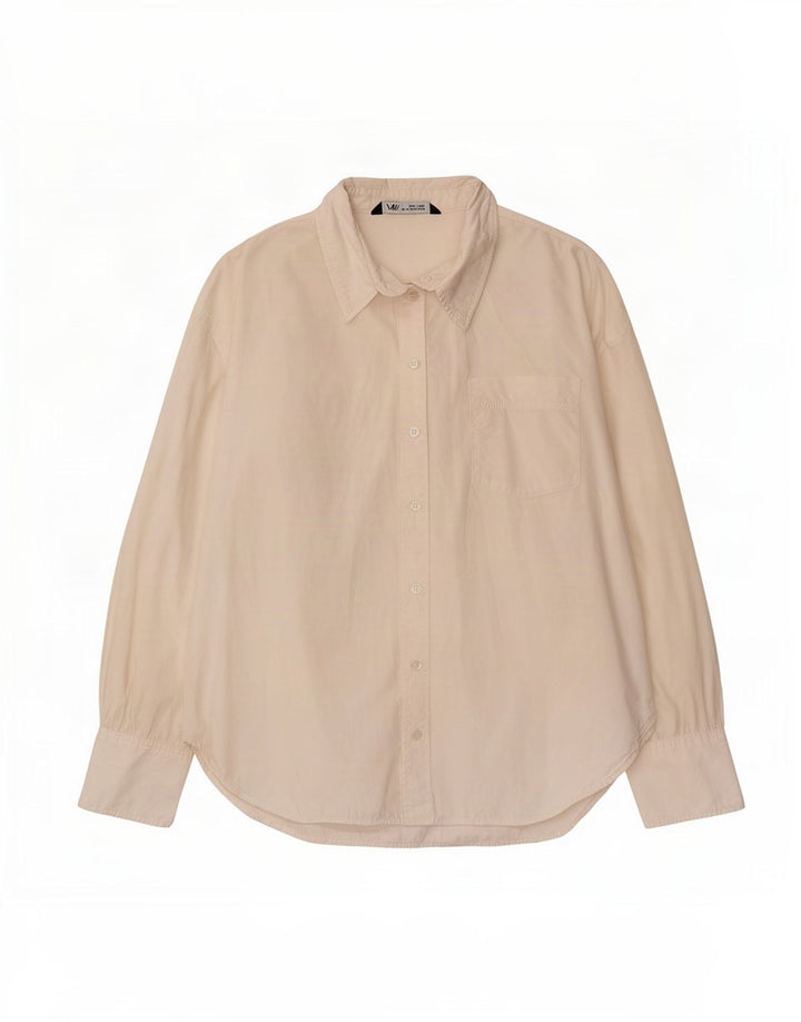 Zara Damen-Oversize-Hemd, UK 14, mittelweiße Baumwolle