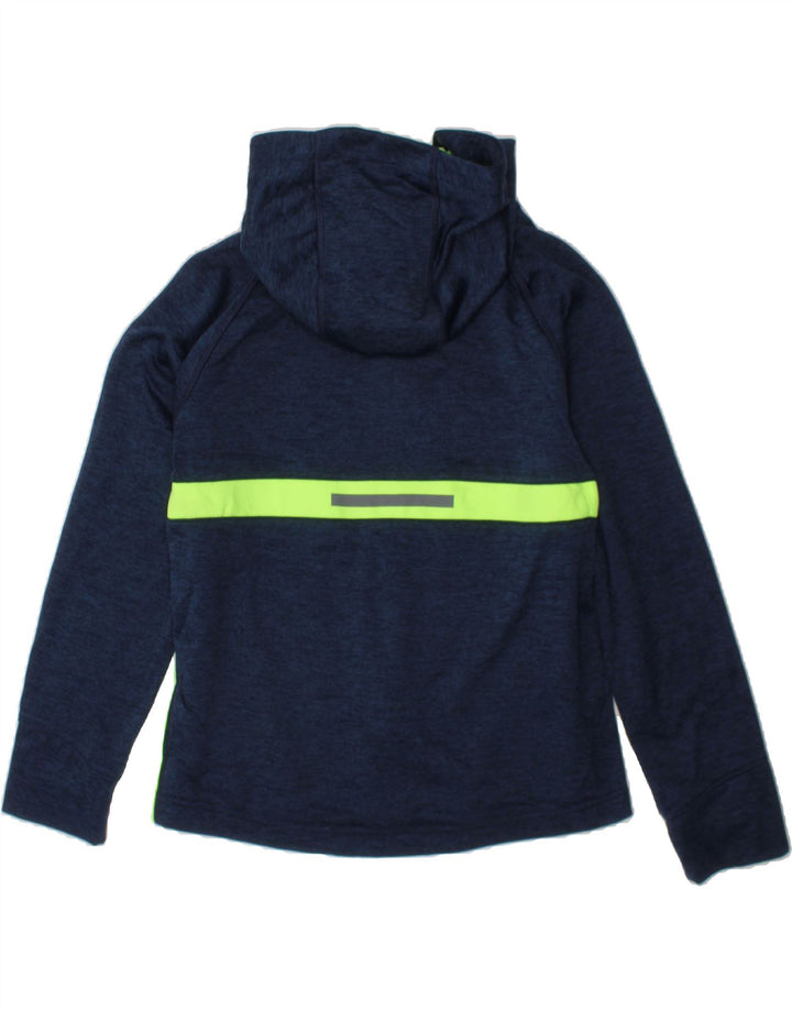 RUSSELL ATHLETIC Boys Zip Hoodie Sweater 7-8 Years Medium Navy Blue Vintage Russell Athletic and Second-Hand Russell Athletic from Messina Hembry 