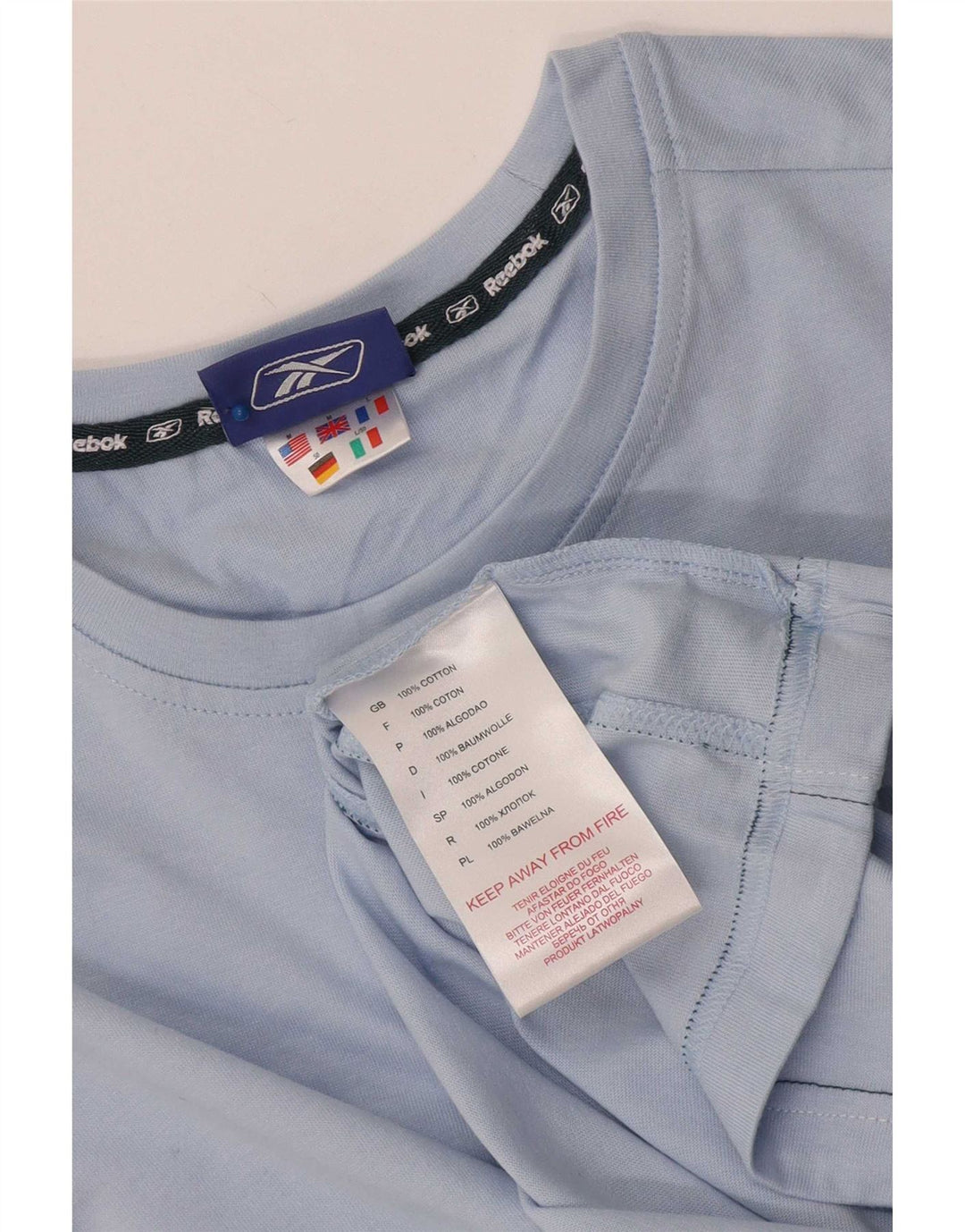 Reebok Herren-Trägershirt aus mittelblauer Baumwolle