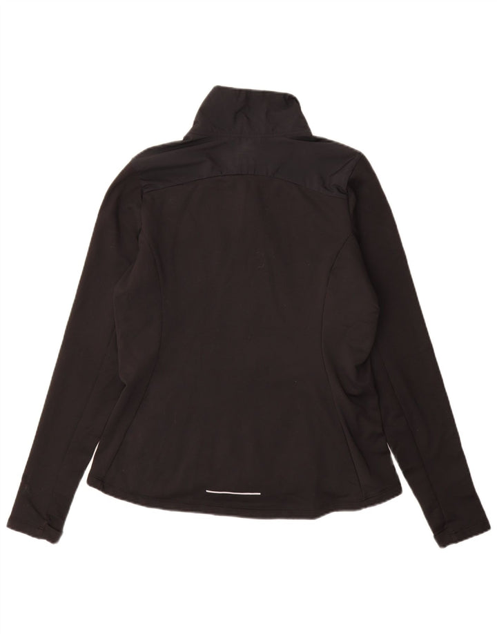 NIKE Damen-Trainingsanzug-Oberteiljacke UK 14 Medium Black Spandex