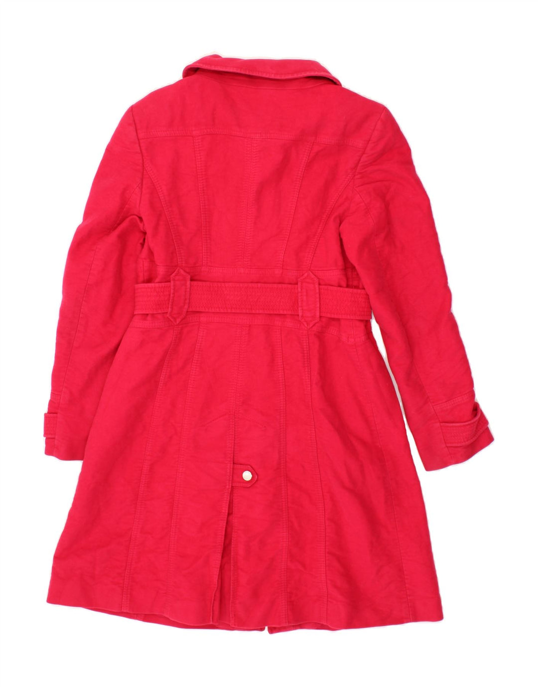 KAREN MILLEN Womens Overcoat UK 16 Large Pink Cotton Vintage Karen Millen and Second-Hand Karen Millen from Messina Hembry 