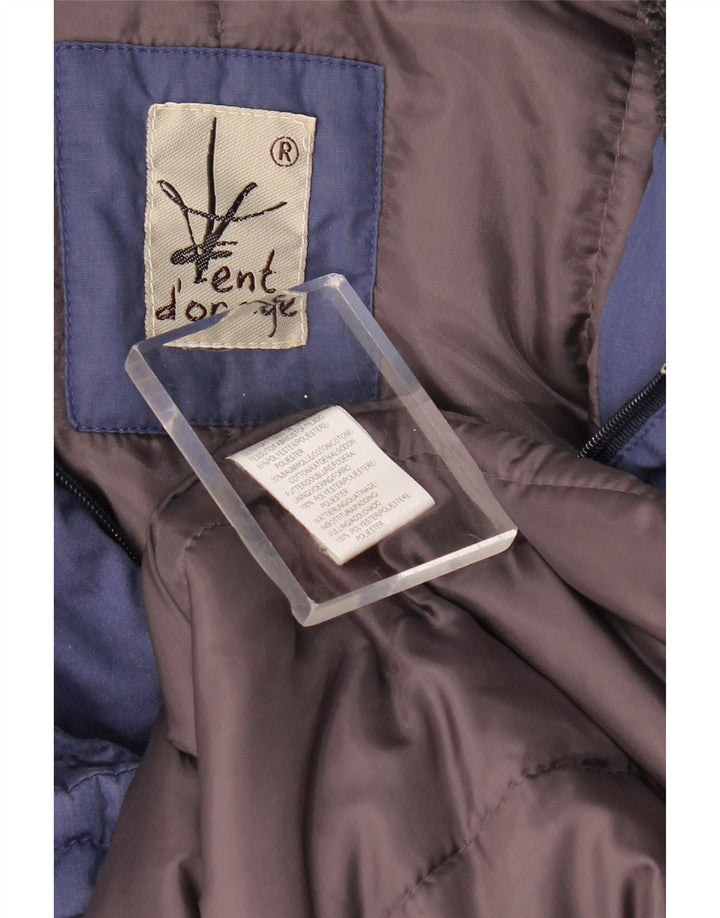 VINTAGE Damen Windjacke UK 20 2XL Marineblau Polyester