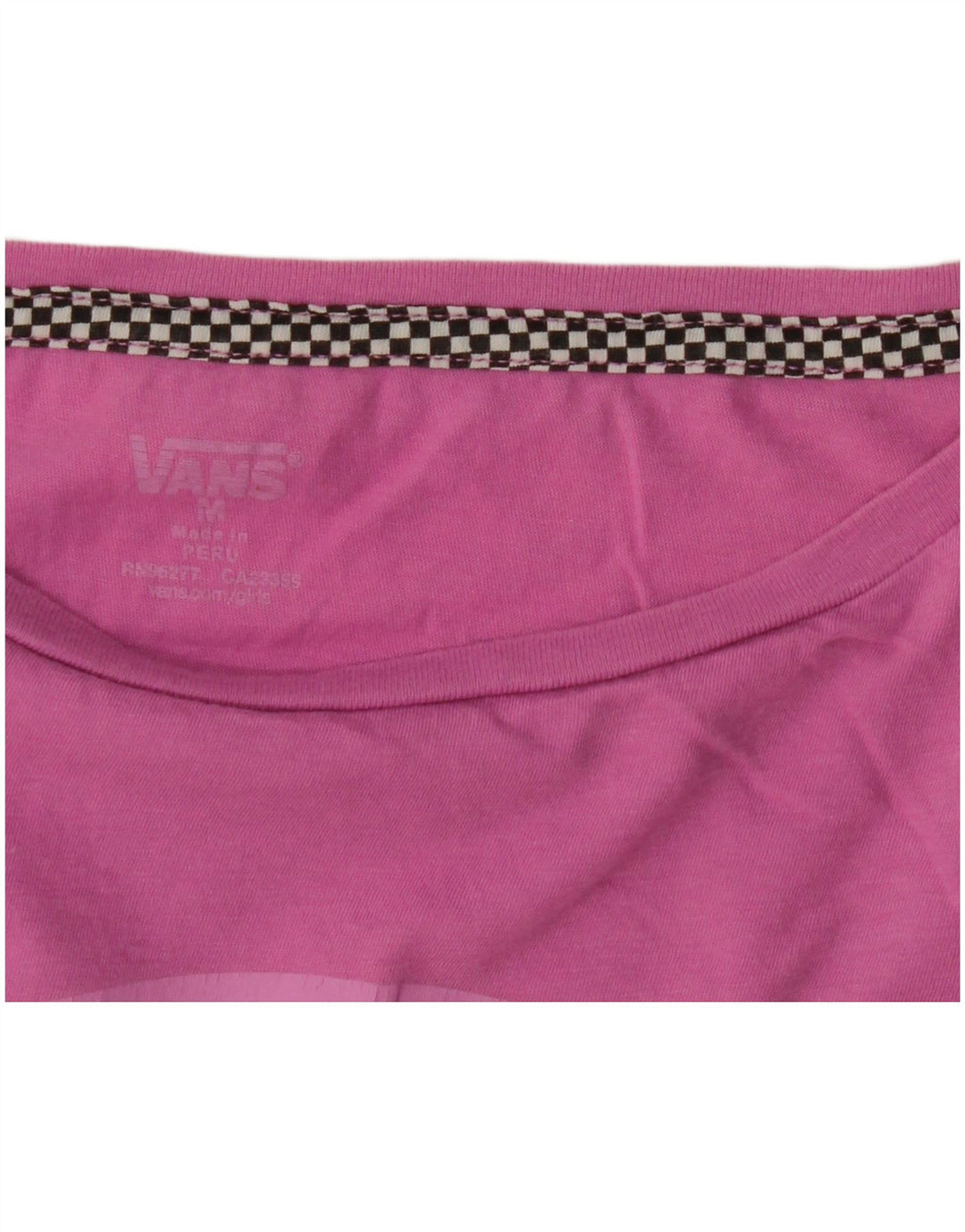 Vans Damen Grafik-T-Shirt-Oberteil UK 12 Mittelrosa