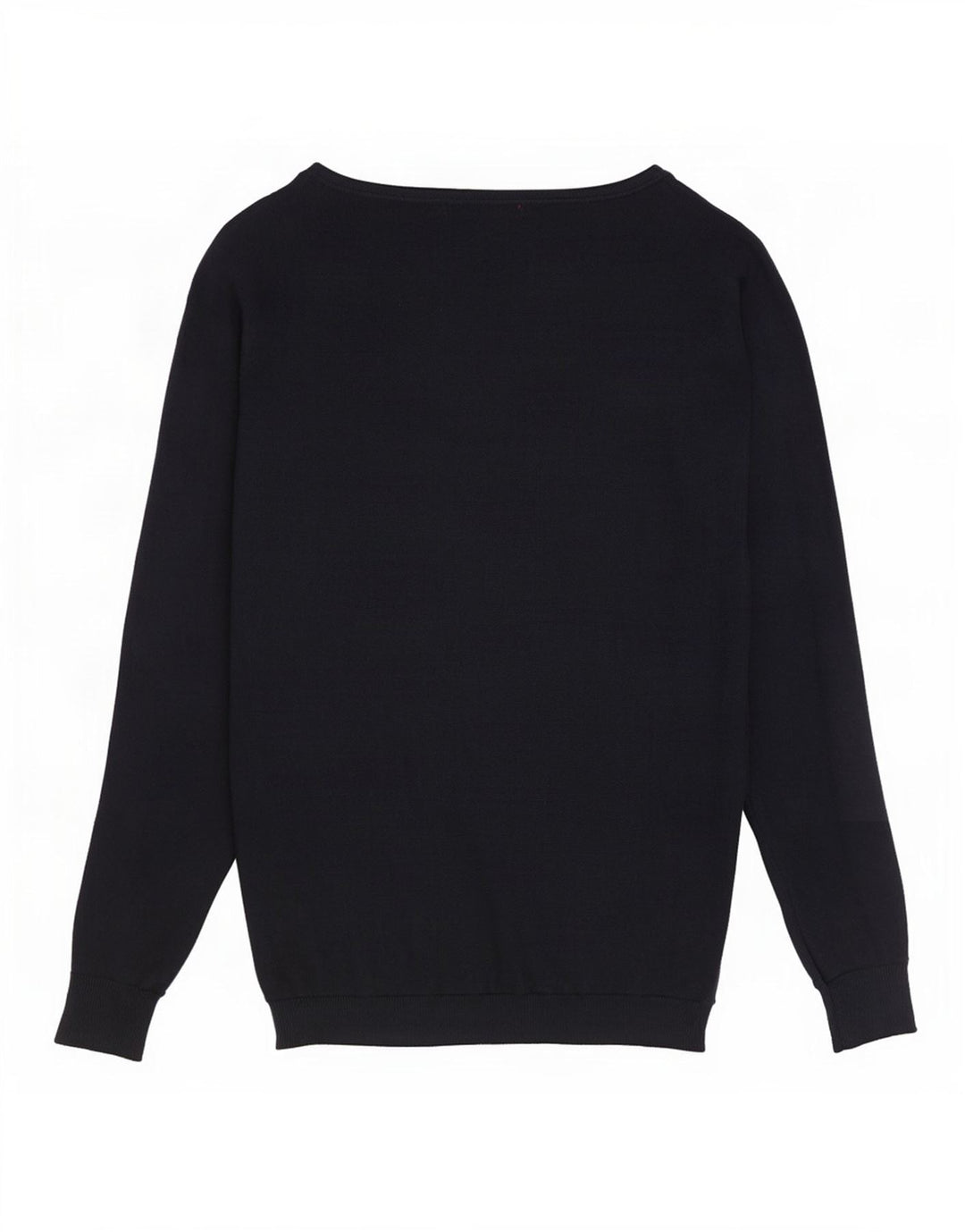 Guess Damen-Pullover mit grafischem U-Boot-Ausschnitt, Gr. 14, mittleres Marineblau