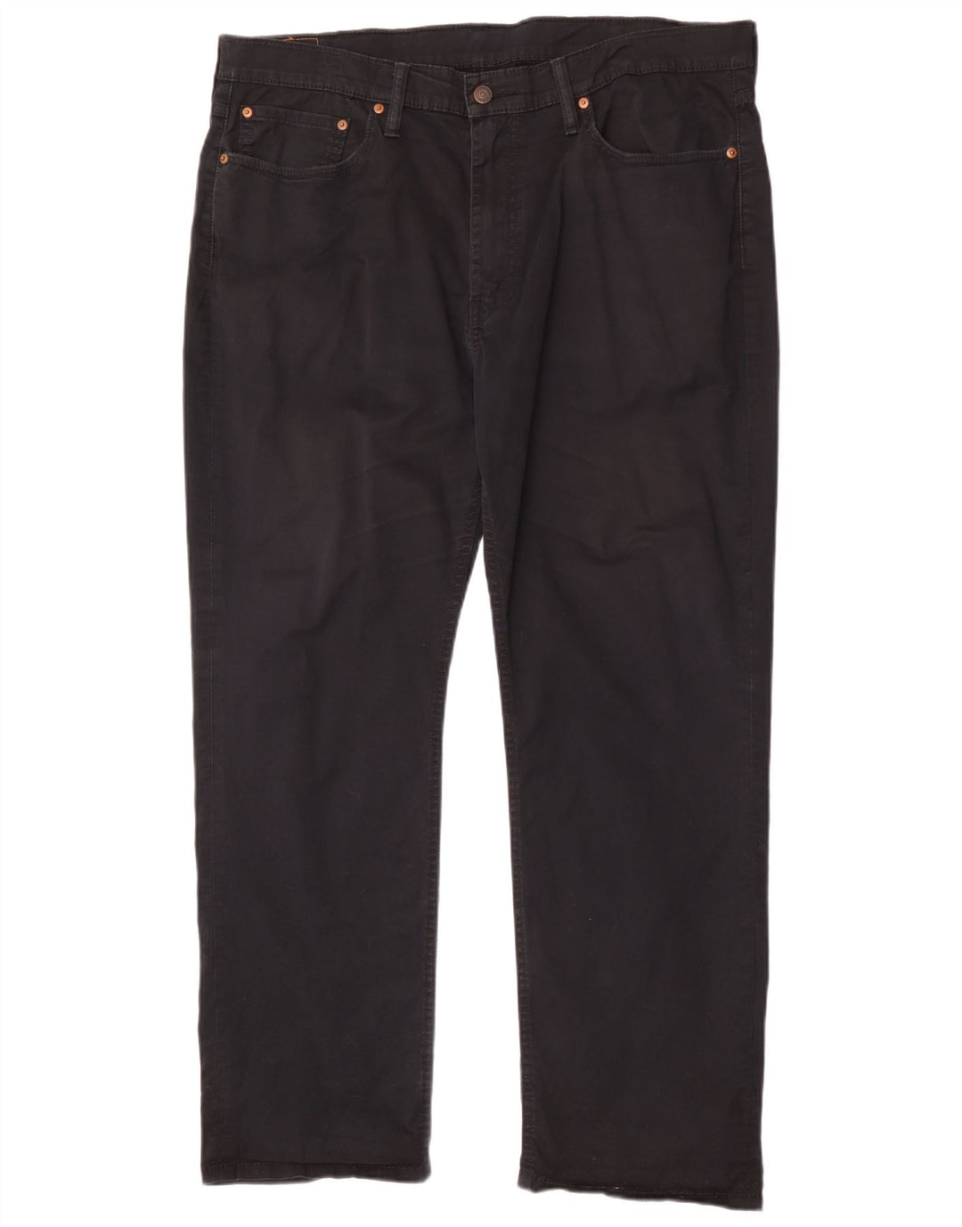 Levi's Herren 514 Straight Jeans W38 L30 Schwarze Baumwolle