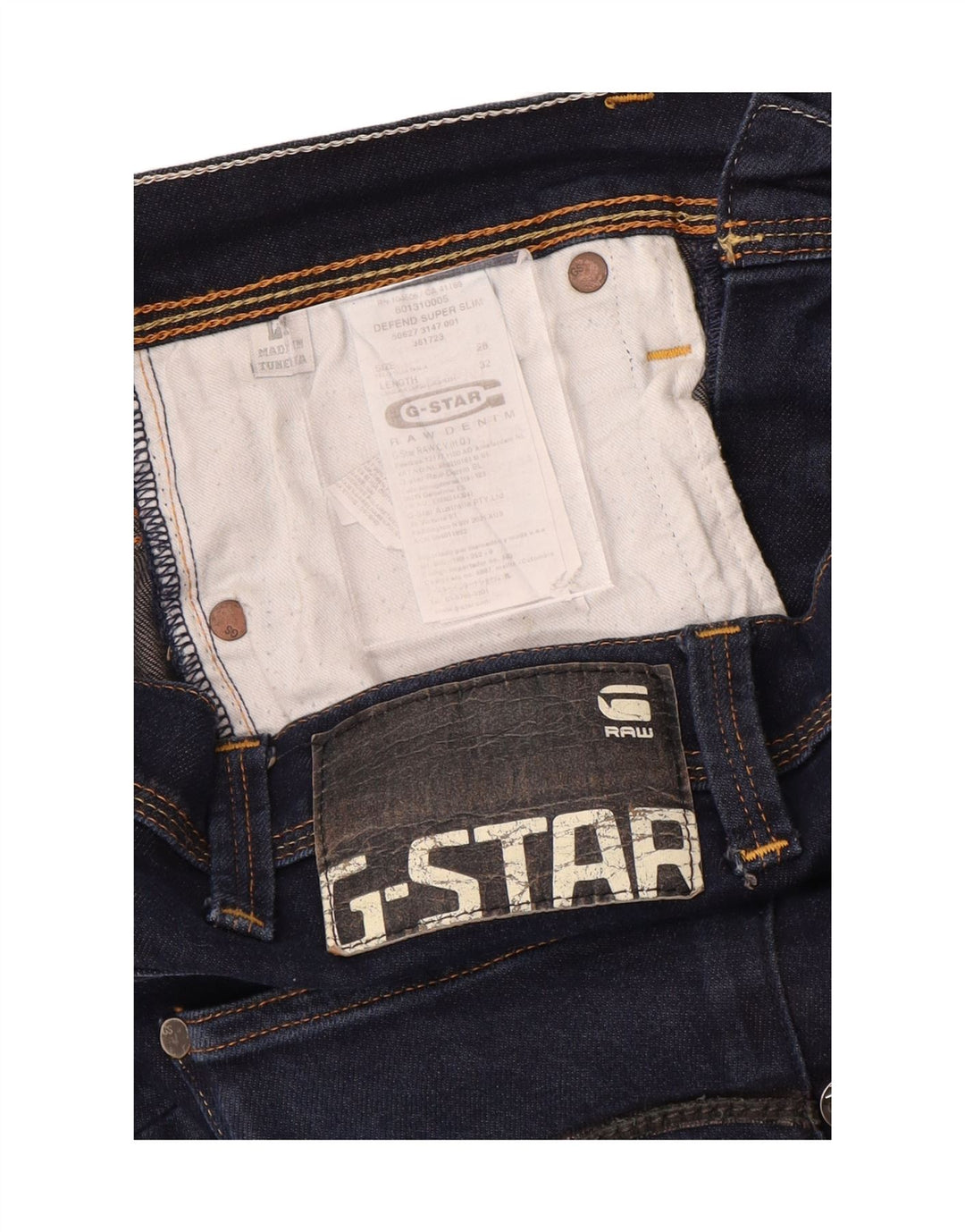 G-Star Damen Slim Jeans W28 L32 Marineblau