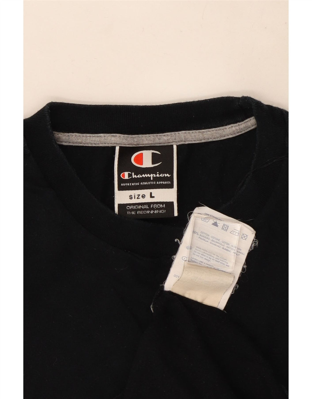 Champion Herren-Trägershirt, groß, aus schwarzer Baumwolle