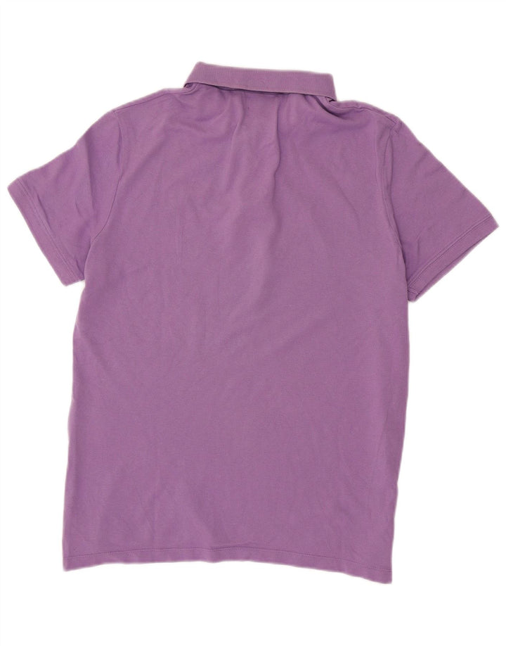 Diadora Herren-Poloshirt aus mittelvioletter Baumwolle