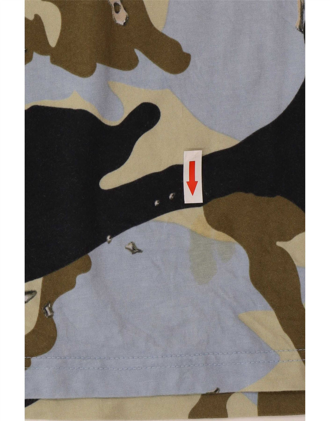 Adidas Herren T-Shirt Top Medium Mehrfarbig Camouflage Baumwolle