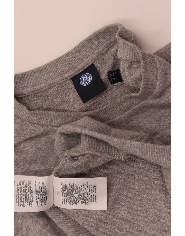 North Sails Herren-Sweatshirt-Pullover, große graue Baumwolle
