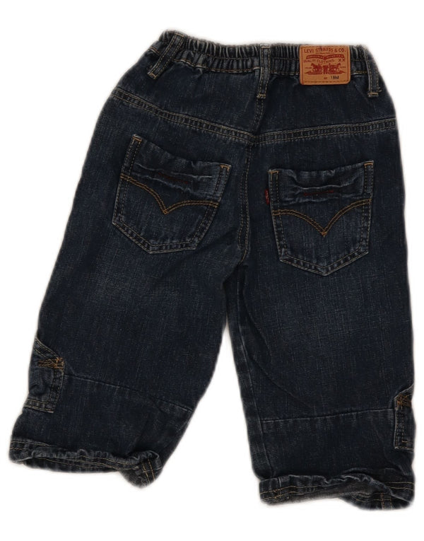 Levi's gerade Jeans für Jungen, 12–18 Monate, W18, L10, marineblaue Baumwolle