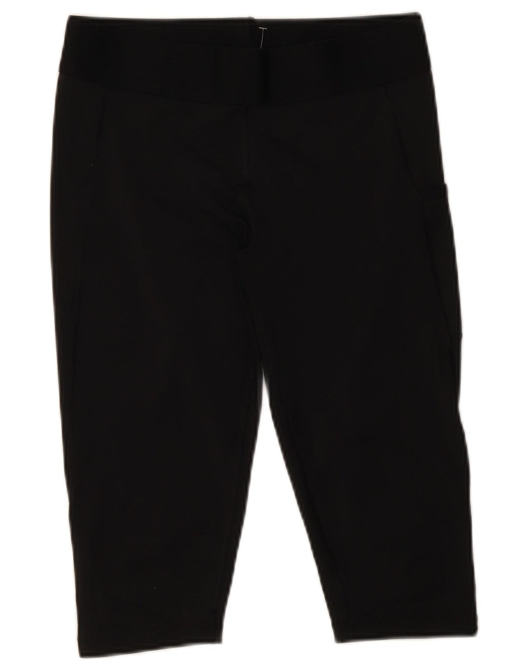 ADIDAS Damen Graphic Capri Leggings UK 12/14 Medium Schwarz