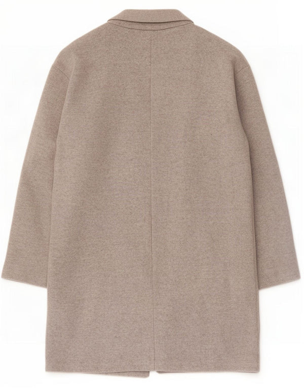 Zara Womens Open Overcoat UK 14 Mittelgraues Polyester