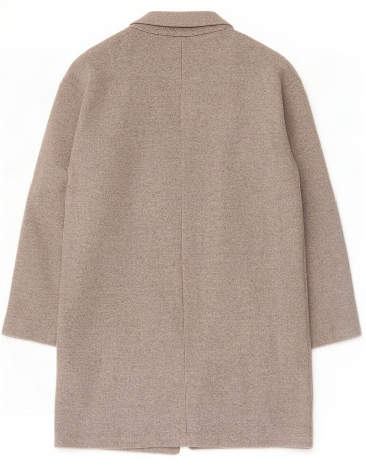 Zara Womens Open Overcoat UK 14 Mittelgraues Polyester