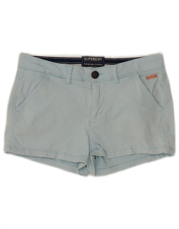 SUPERDRY Damen Chinoshorts UK 6 XS W25 Blau