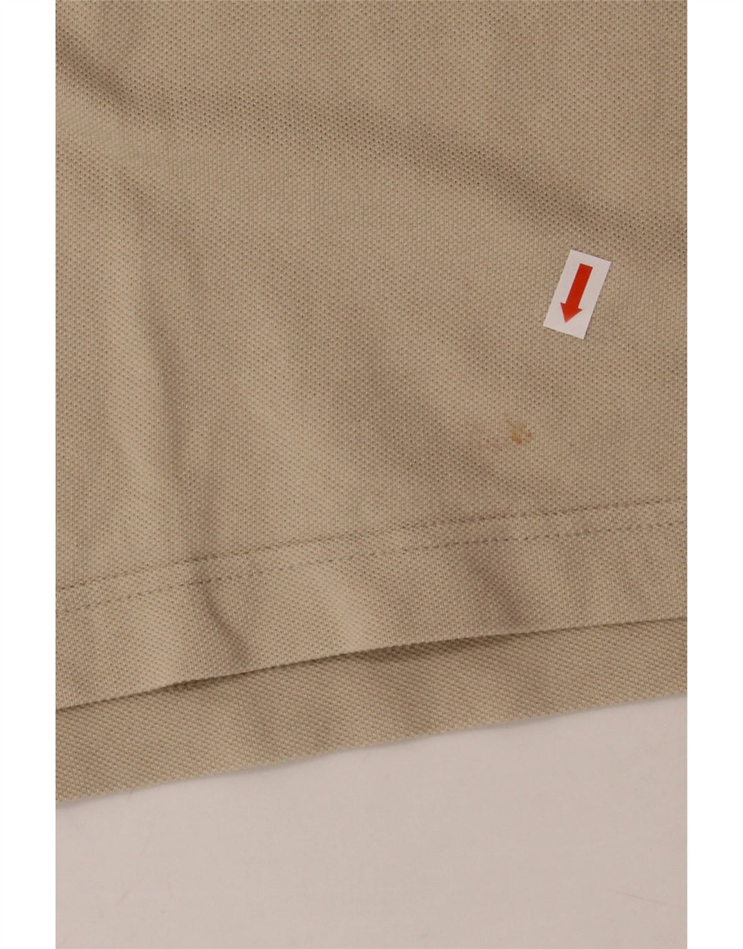 LOTTO Mens Polo Shirt Large Beige Cotton Vintage Lotto and Second-Hand Lotto from Messina Hembry 