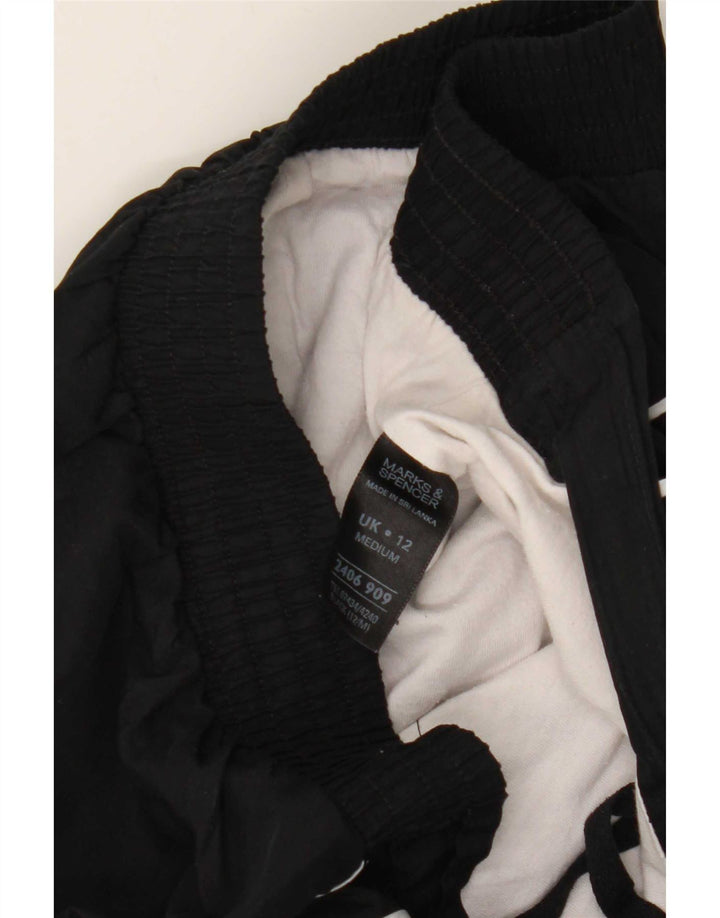 Marks & Spencer Damen-Trainingshose, UK 12, Mittelschwarz, Polyester