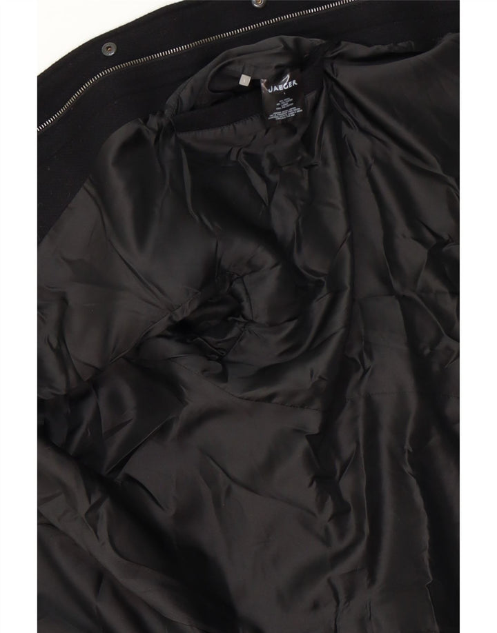JAEGER Mens Overcoat UK 40 Large Black Wool Vintage Jaeger and Second-Hand Jaeger from Messina Hembry 
