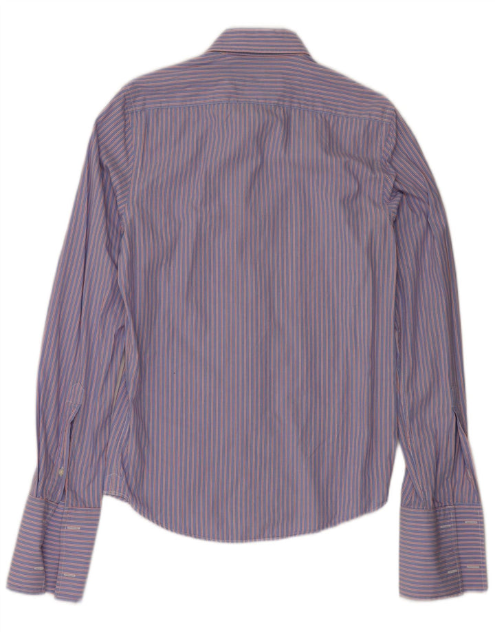Jack Wills Formales Herrenhemd aus Baumwolle, klein, blau gestreift