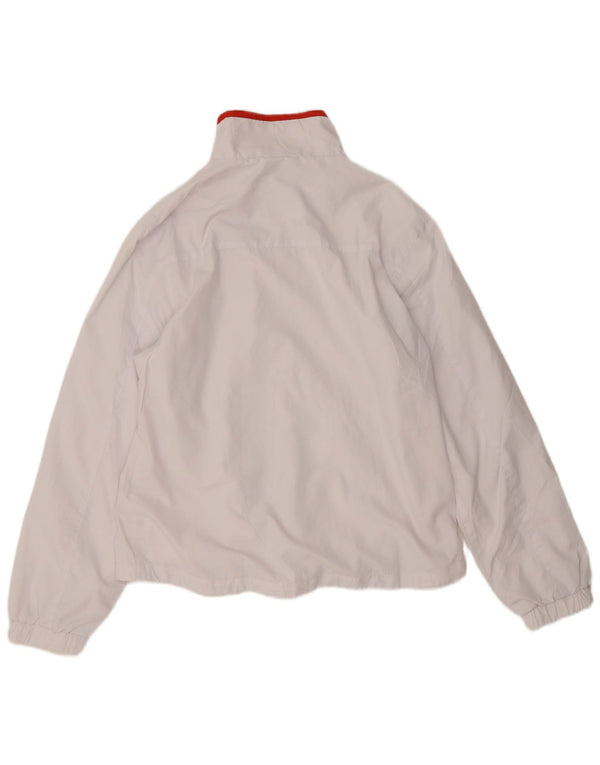 Fila Damen-Trainingsanzugoberteil, Jacke, UK 16, Größe L, Weiß, Polyester