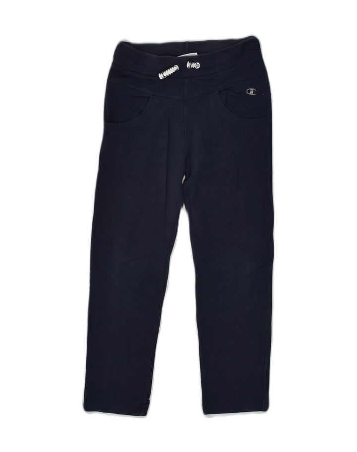 CHAMPION Girls Tracksuit Trousers 5-6 Years XS Navy Blue | Vintage Champion | Thrift | Second-Hand Champion | Used Clothing | Messina Hembry 