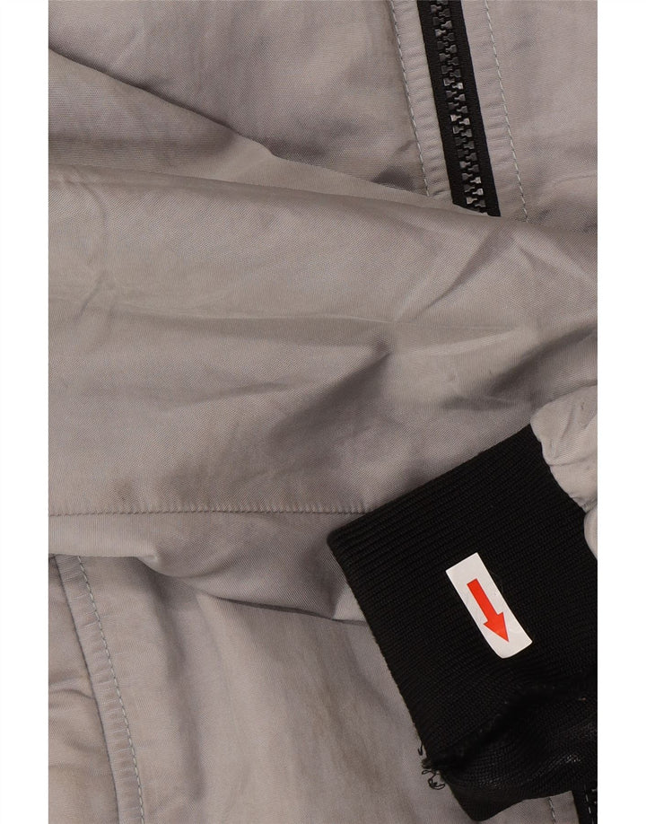 Refrigiwear Damen Bomber-Regenjacke UK 14 Mittelgrauer Farbblock