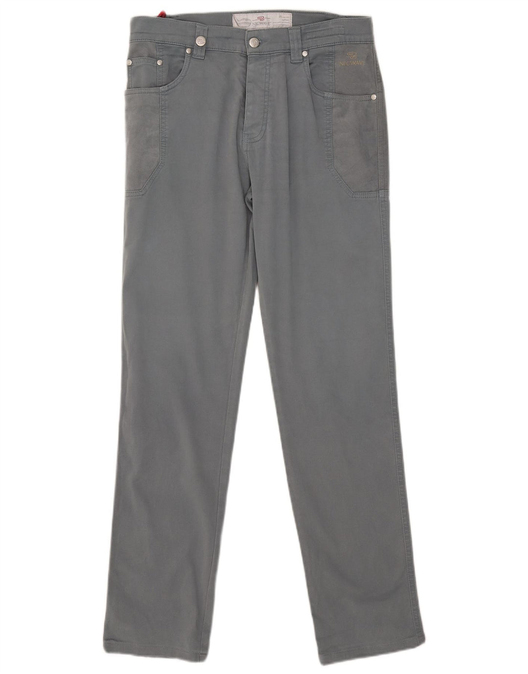Nicwave Herren Slim Freizeithose IT 48 Medium W32 L32 Grau Baumwolle