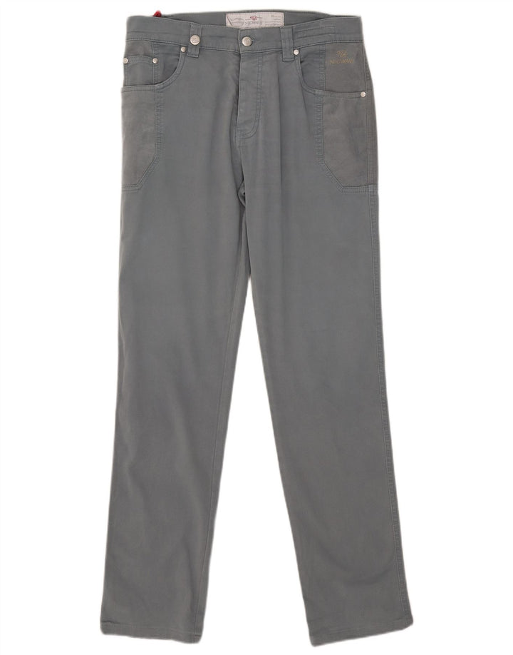 Nicwave Herren Slim Freizeithose IT 48 Medium W32 L32 Grau Baumwolle