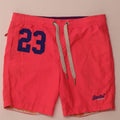 SUPERDRY Herren-Badeshorts mit Grafik, Größe S, rosa, Polyester