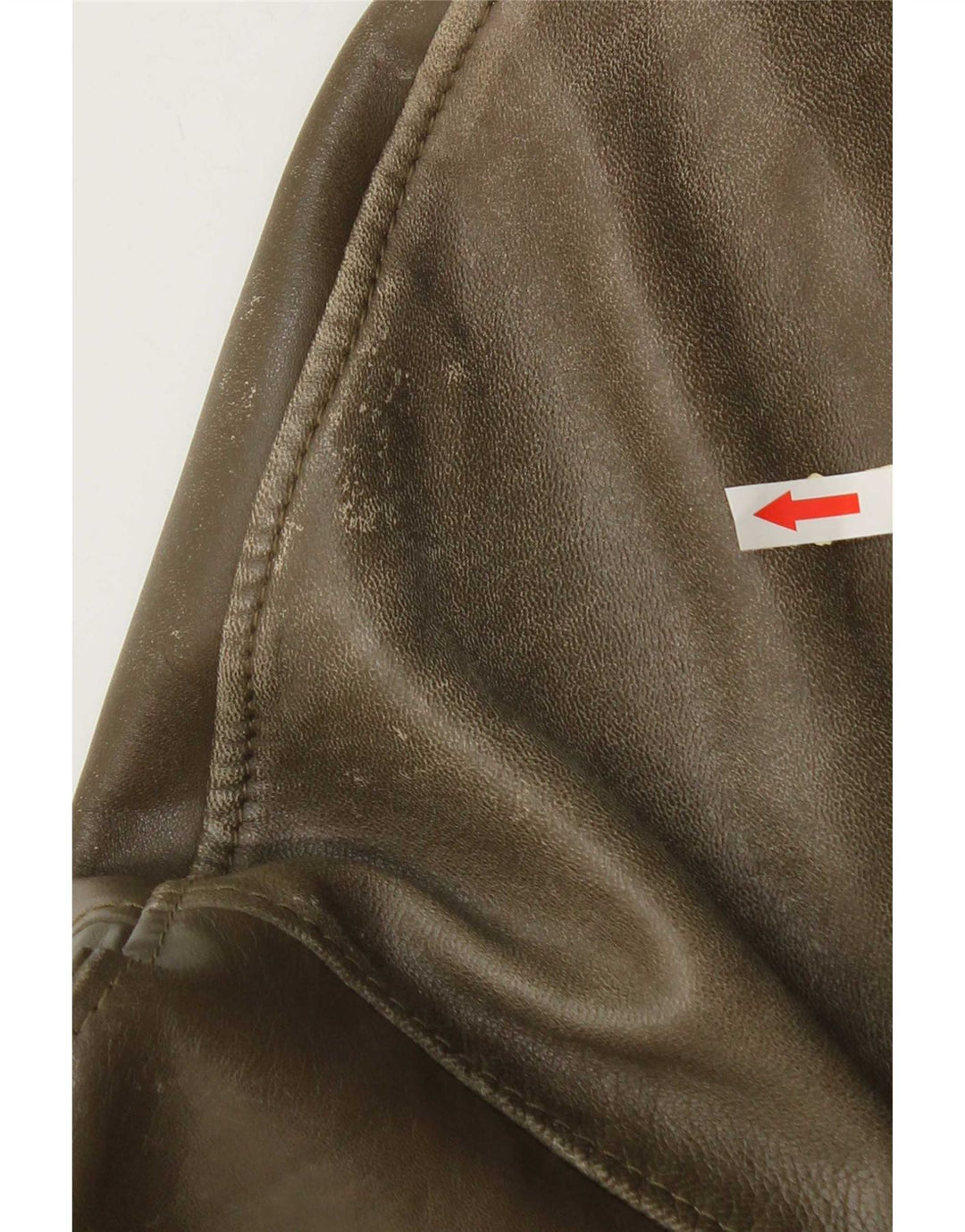 Vintage Herren Bomber Lederjacke UK 38 Medium Khaki