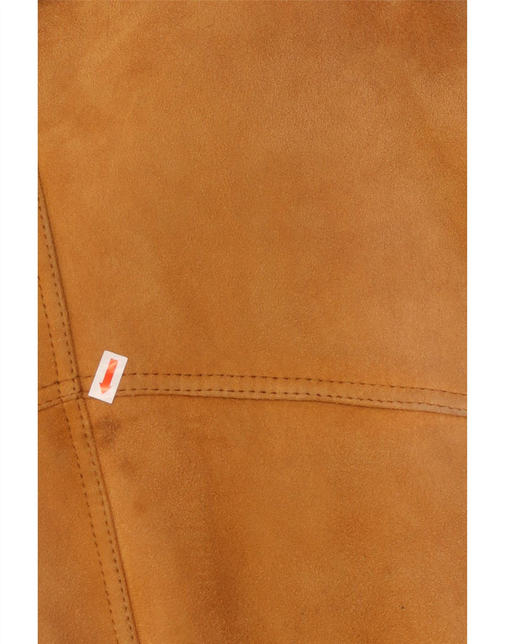 VINTAGE Herren Shearling Jacke IT 50 Large Beige Shearling