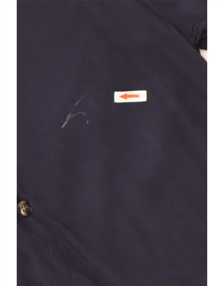 Reiss Herren Kurzarmhemd Medium Navy Blue Viscose